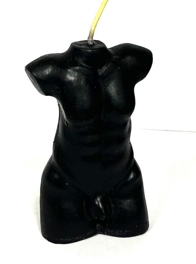 Male Torso Candle