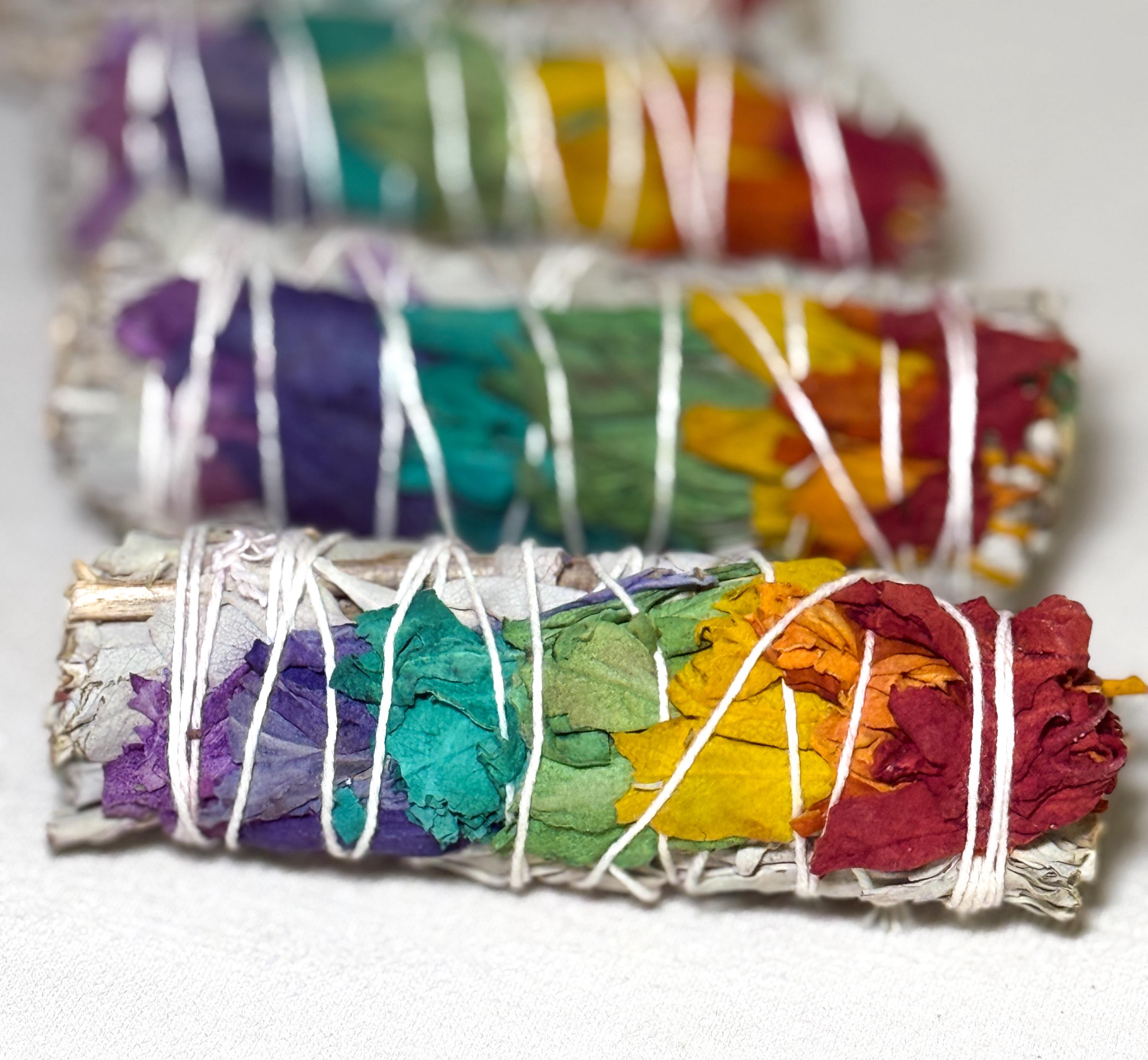 7 Chakras White Sage Wand