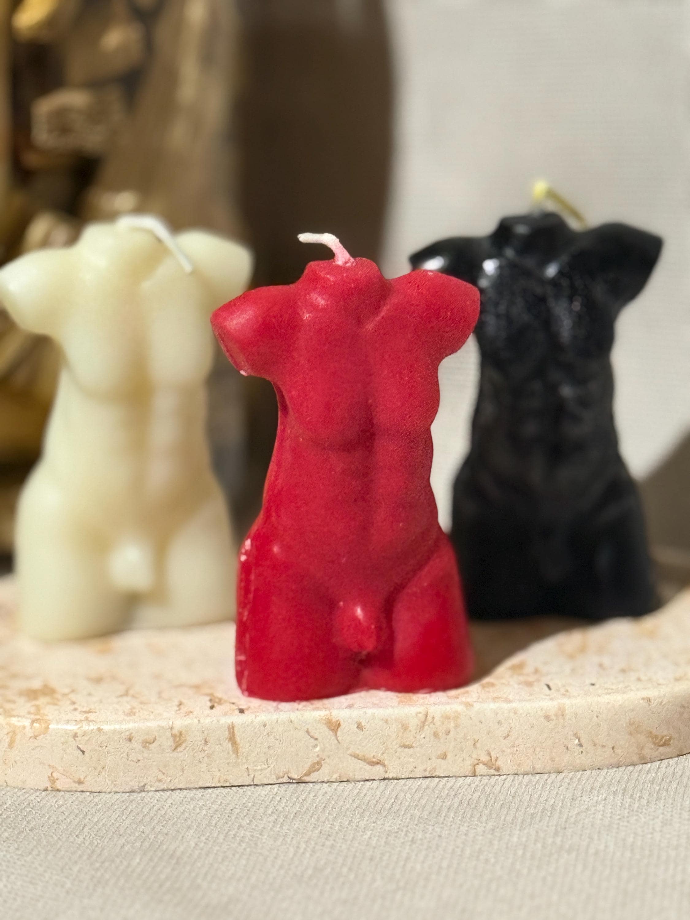 Male Torso Candle