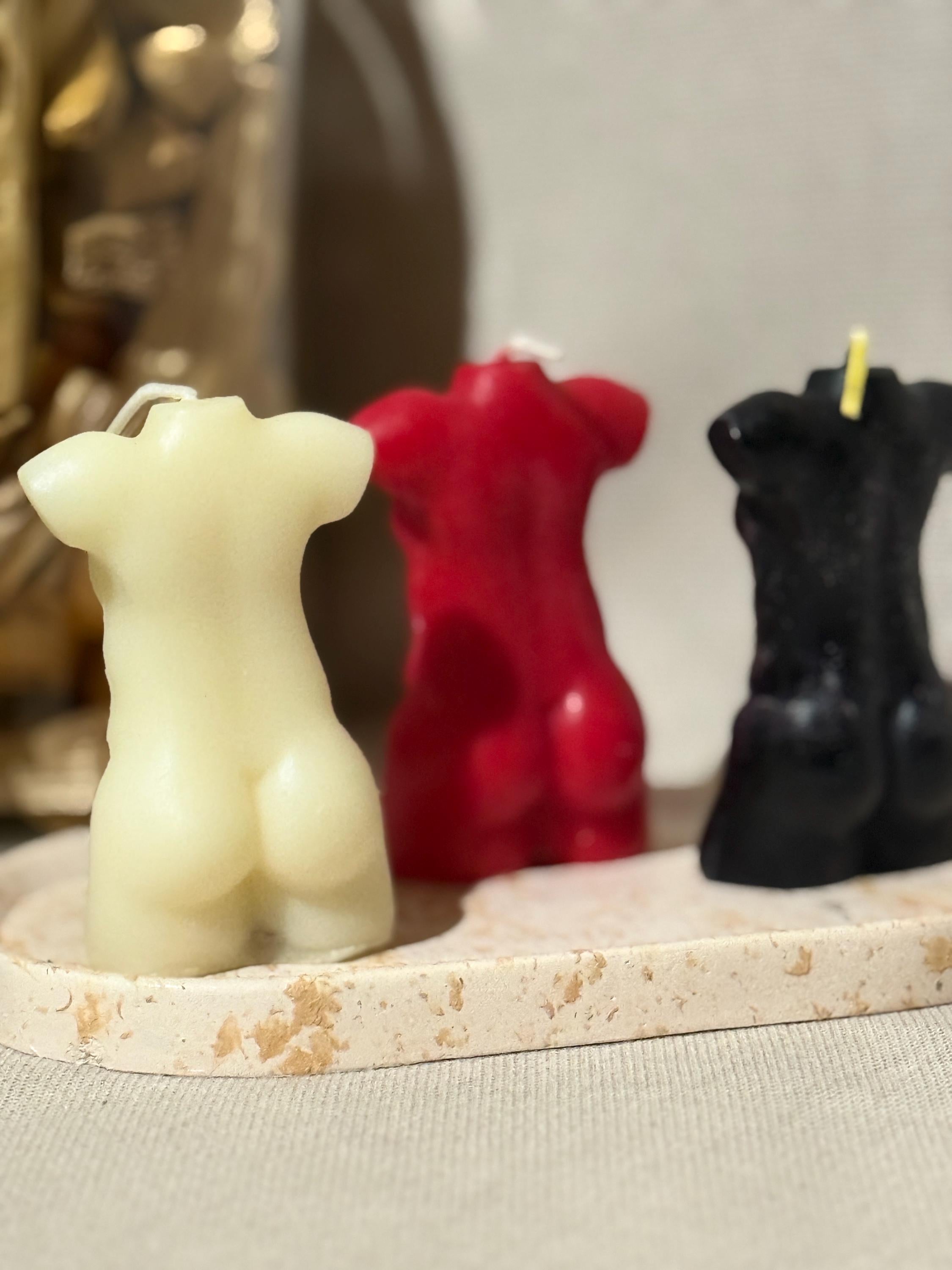 Male Torso Candle